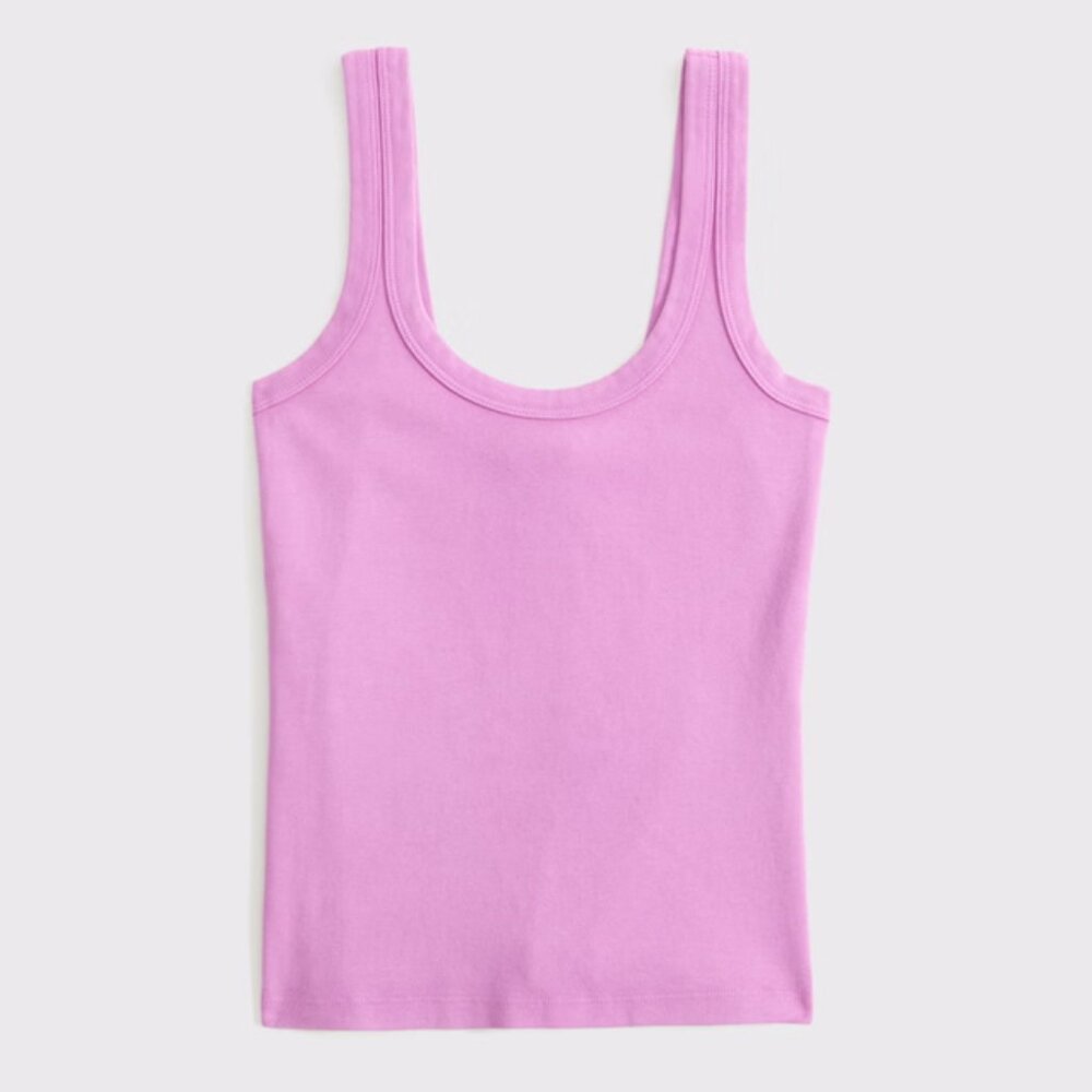 Abercrombie & Fitch Vintage Rib Tuckable Scoopneck Tank